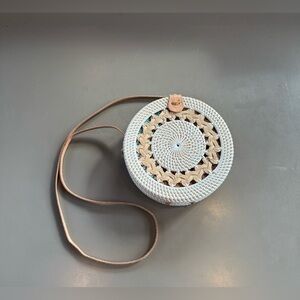 Novum Crafts Round Rattan Bag